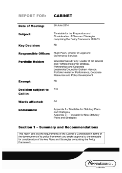Statutory Plans - Harrow Council