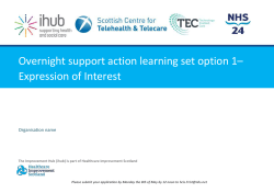 Action Learning Set Expression Of Interest Option 1