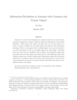 Information Revelation in Auctions with Common and Private Values