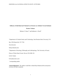 IPV sociological perspectives paper