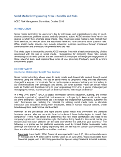 Social Media for Engineering Firms