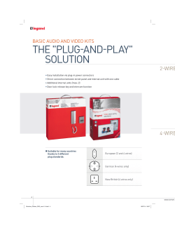 "pluG-And-plAy" Solution