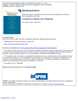 Competitive Mobile Geo-Targeting - bu people