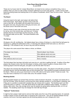 Three Player Blood Bowl Rules by sann0638 These are