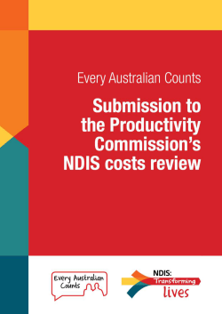 Every Australian Counts - Productivity Commission