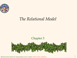 The Relational Model