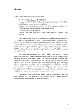 1.1 Digital Lock-in Amplifier by Gaspar et al.