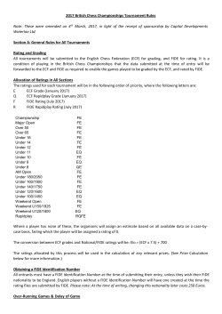 2017 British Chess Championships Tournament Rules Note: These