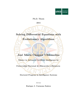 Solving Differential Equations with Evolutionary Algorithms