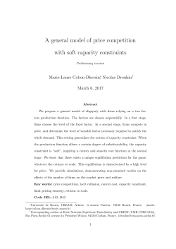 A general model of price competition with soft
