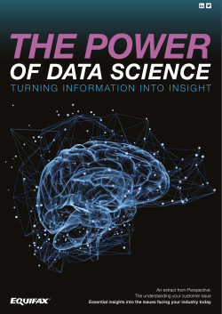 The Power of Data Science - Turning Information into insight