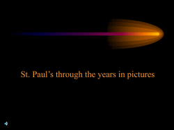 St. Paul`s Parish History in Pictures