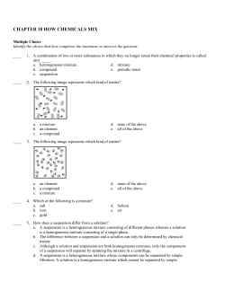 chapter 18 how chemicals mix