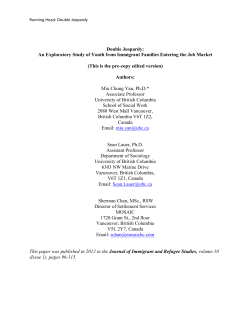 Double Jeopardy: An Exploratory Study of Youth from