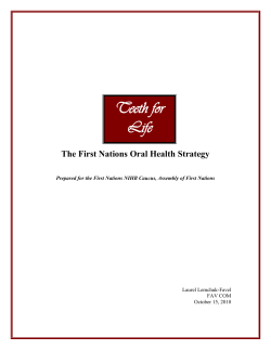 Teeth for Life - Oral Health and the Aboriginal Child