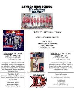 Dawson High School Basketball Camp