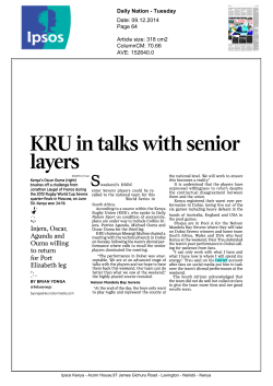 KRU in talks with senior players