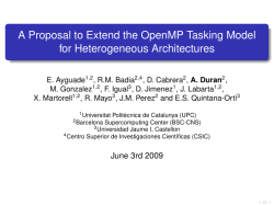 A Proposal to Extend the OpenMP Tasking Model for