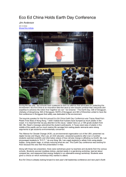Eco Ed China Holds Earth Day Conference[1]