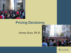 Pricing Decisions - Amazon Web Services
