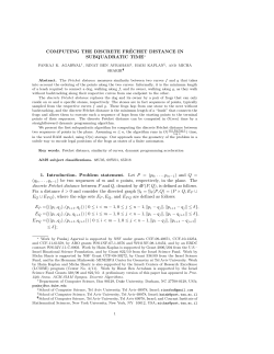 Computing the discrete Fr&eacute;chet distance in subquadratic time
