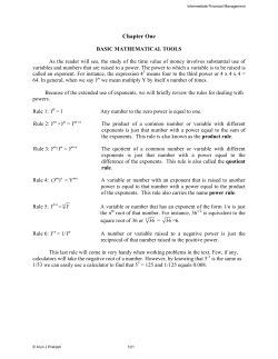 basic mathematical tools