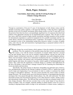 Rock, Paper, Scissors - Media Ecology Association