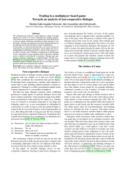 Trading in a multiplayer board game