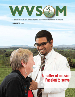 A matter of mission - Passion to serve