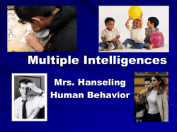Multiple Intelligences