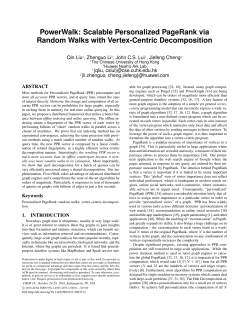 PowerWalk: Scalable Personalized PageRank via Random Walks