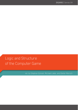 Logic and structure of the computer game (DIGAREC