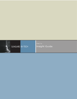 SUNGARD Insight Guide