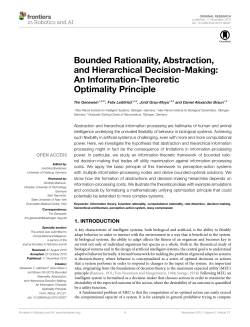 Bounded Rationality, Abstraction, and Hierarchical
