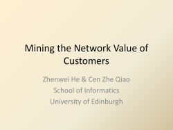 Mining the Network Value of Customers