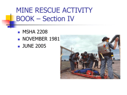mine rescue activity book - United States Mine Rescue Association