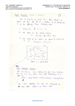 Total Probability - Dr. Sandeep Varma N
