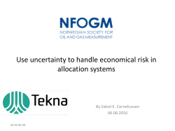 Use uncertainty to handle economical risk in allocation
