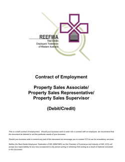 Contract of Employment - Wages Employee