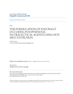 the formulation of naturally occuring polyphenolic nutraceutical