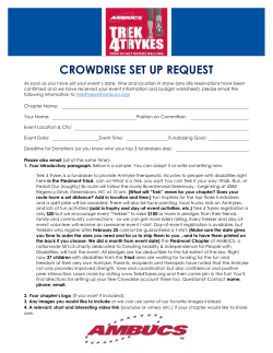 Crowdrise Set Up Request