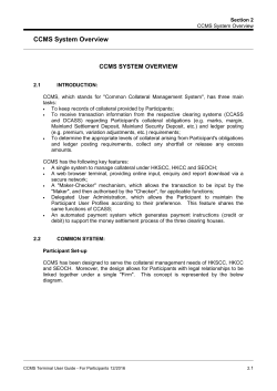 CCASS System Overview