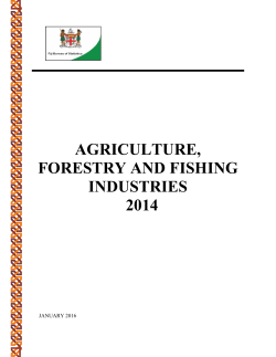 agriculture, forestry and fishing industries 2014