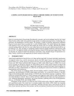 a simple agent-based social impact theory model of student stem