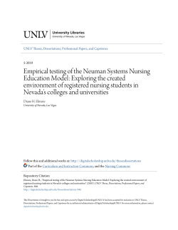 Empirical testing of the Neuman Systems Nursing Education Model
