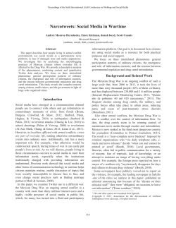 Narcotweets: Social Media in Wartime