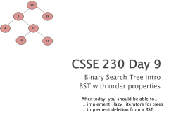 Binary Search Tree intro BST with order properties - Rose