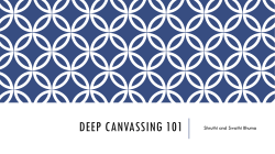 Deep Canvasing 101