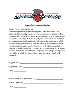 Dragonfish Release of Liability
