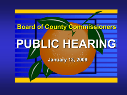 BCC Public Hearings - Orange County Comptroller